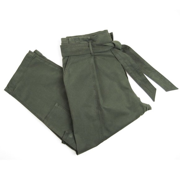 Anthropologie EDWIN Harlow Crop Cargo Pants Moss Green • 30 - Picture 3 of 10